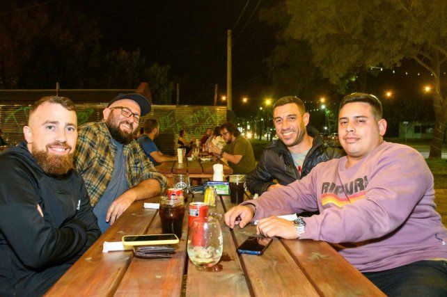 Mauro Mimenza, Víctor Segura, Rodrigo Vegas y Marcelo Bortolotto