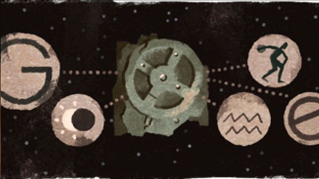 Google transforma su doodle en el enigmático Mecanismo de Antikythera