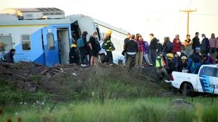 El descarrilamiento se produjo en la ciudad de Olavarría.