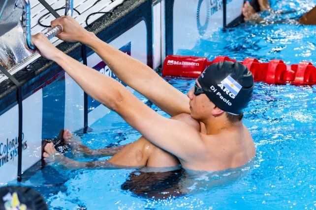 El santafesino Tomás Di Paolo compitió en la prueba de 200 metros espalda.