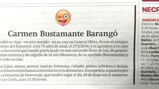 Con un emoticón dejó en claro que ni aún el día de su muerte quería perder el sentido del humor