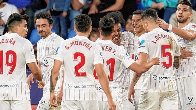 Ocampos, clave en el triunfo de Sevilla ante Levante