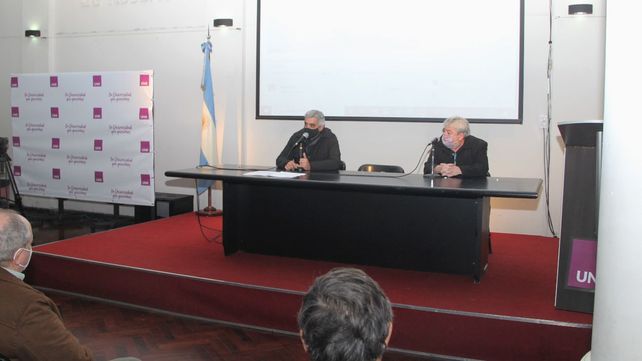 Franco Bartolacci junto a Héctor Molina