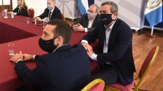 El intendente Pablo Javkin durante la reunión sobre seguridad realizada este jueves. El intendente Pablo Javkin durante la reunión sobre seguridad realizada este jueves.