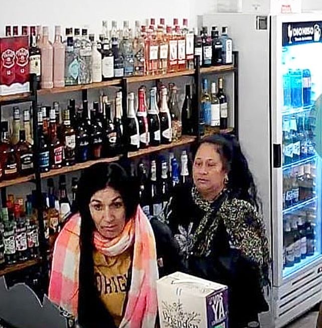 Dos ladronas quedaron registradas en las cámaras de seguridad de una vinería de calle Catamarca