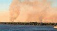 Volvieron los incendios en las islas entrerrianas frente al Gran Rosario