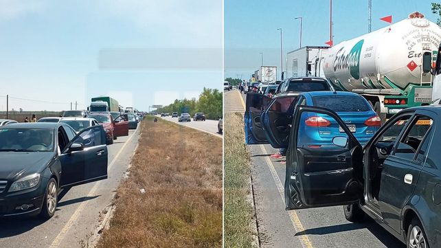 Tras el accidente en el que murió un motociclista se formó una larga cola sobre el aliviador que une las provincias e Entre Ríos y Buenos Aires&nbsp;