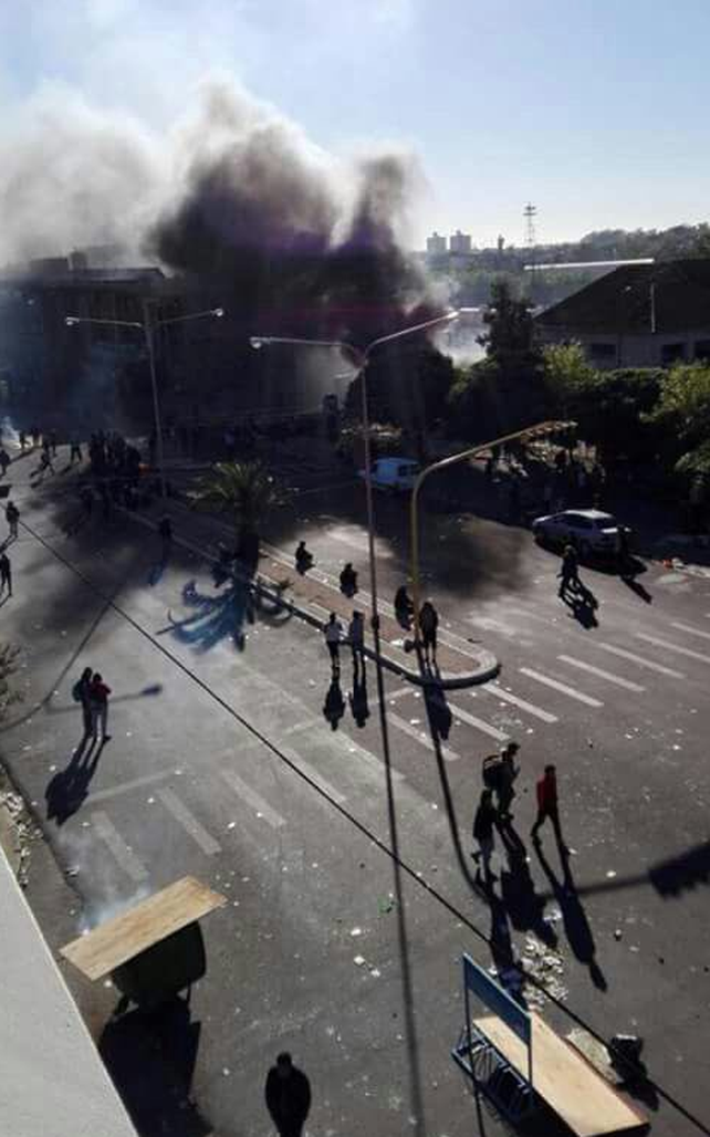 Incidentes en la terminal de Olavarría: prendieron fuego boleterías