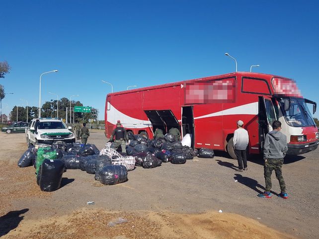 La mercadería se encontraba en bolsas