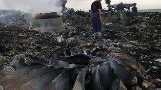 El presidente de Ucrania dijo que la caída del avión de Malaysia Airlines se debió a un acto terrorista