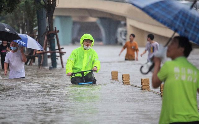 Impactantes imágenes de las inundaciones en China