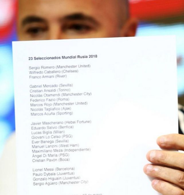 La historia de la lista de Sampaoli