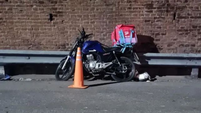 La moto en la que se desplazaba Hernando Andrés Fredes