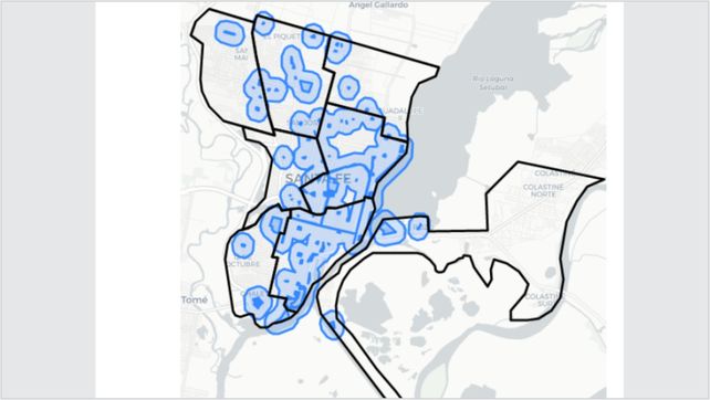 Un estudio mide cuál es el barrio más caliente de la ciudad de Santa Fe