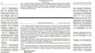 El gobierno informó que finalizó un sumario contra un extrabajador infiel que se quedó con 18 subsidiados. En 2022 fue condenado por la Justicia.