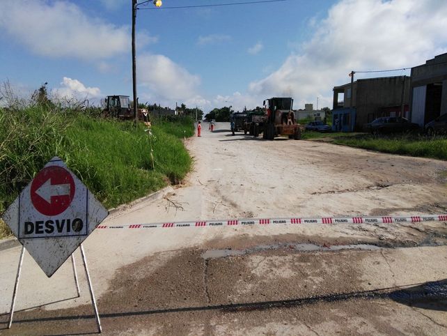 Intervención. Los trabajos se iniciaron esta semana en Garrigó y Villa Hernandarias; y en David y Caputto.