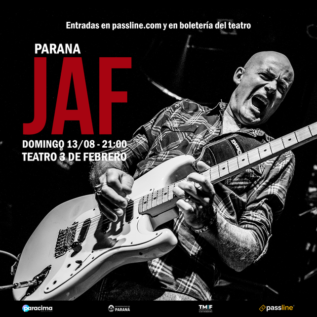 JAF. Paraná tiene una nueva agenda cultura para el fin de semana