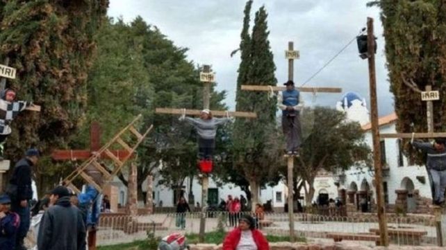 Crucificaron a un nene de 9 años en Jujuy