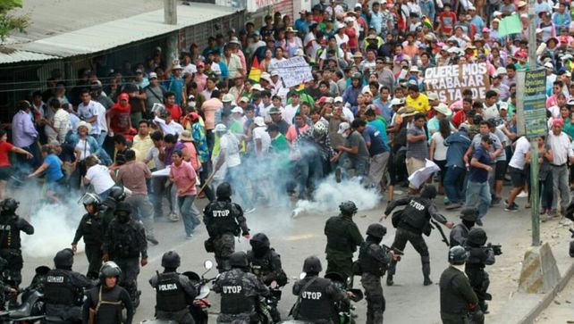 Bolivia: Evo Morales abogó por el fin de la represión a los manifestantes