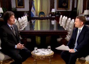 Se filtró video sin editar de la entrevista a Javier Milei con preguntas guionadas a Viale