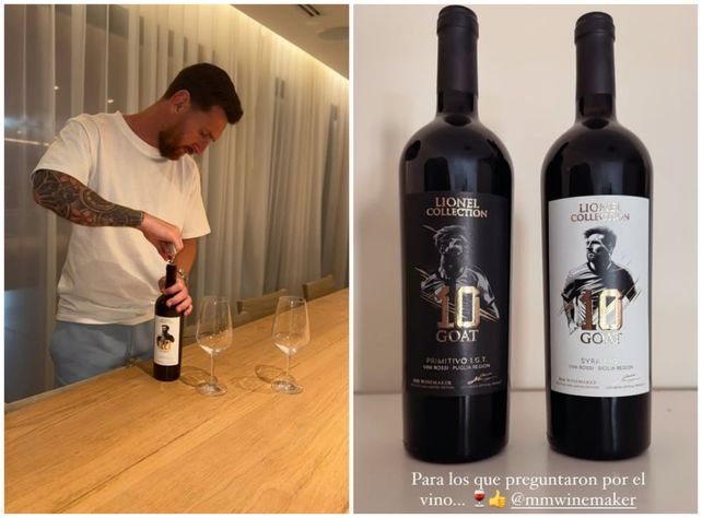 Las historias de Messi en las que dio a conocer su nueva línea de vinos