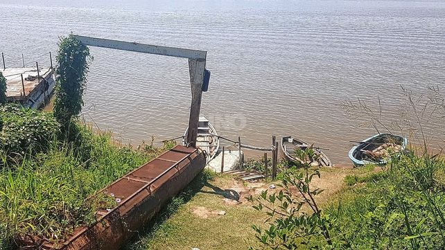 El lugar donde fue hallado el cadáver en el río Paraná&nbsp;