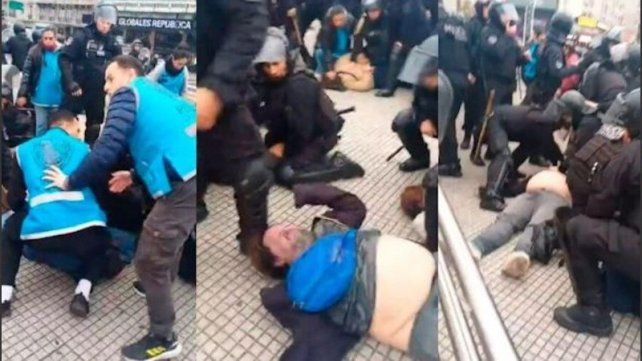 Protesta y represión en el Obelisco: una persona fallecida y al menos cinco manifestantes detenidos