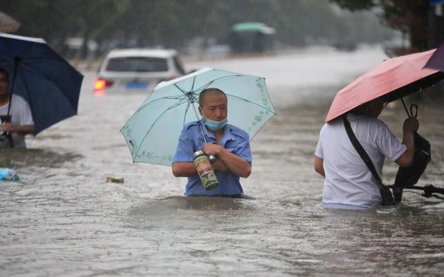 Impactantes imágenes de las inundaciones en China