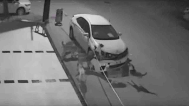 Se despertó con el auto roto, vio las cámaras de seguridad y se llevó una sorpresa