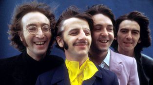 John, Ringo, Paul y George en los últimos años 60, poco antes de la disolución de la banda.&nbsp;