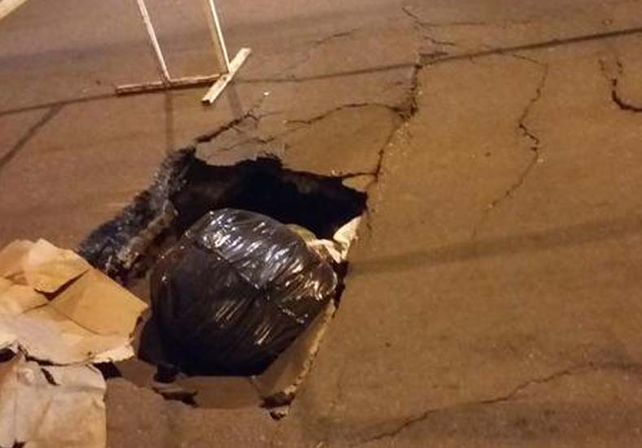 El hundimiento/ gentileza @Veroensinas.