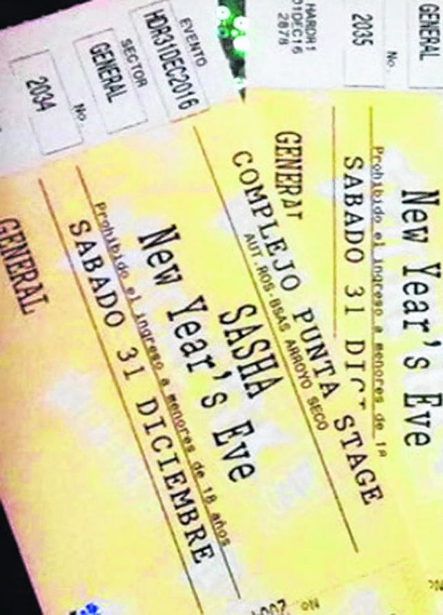 entradas..De este modo se accedía a la fiesta electrónica.