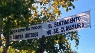 Carteles en La Bombonera