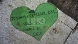 Los emotivos mensajes que le dejaron sus amigos a Agustina