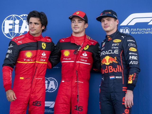 Ferrari con Leclerc y Sainz ocupa la primera fila de largada en el GP de Miami