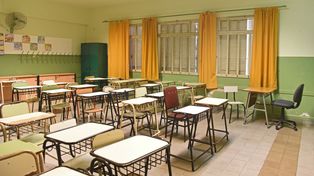 Las aulas vacías. La postal se repetiría el miércoles 1º de marzo porque los docentes rechazaron la propuesta salarial de la provincia.&nbsp;
