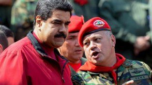 Ataque a Venezuela. Nicolás Maduro junto al ministro del Interior Disodado Cabello.