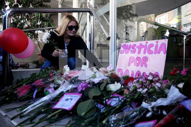 La marcha realizada por familiares y amigos de Diana.