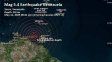 Un terremoto de magnitud 4,9 se registró frente a las costas de Venezuela
