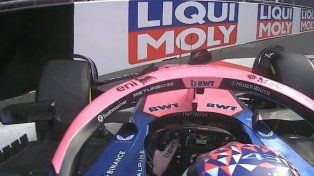 Así fue el choque de Colapinto en la clasificación del GP de Azerbaiyán