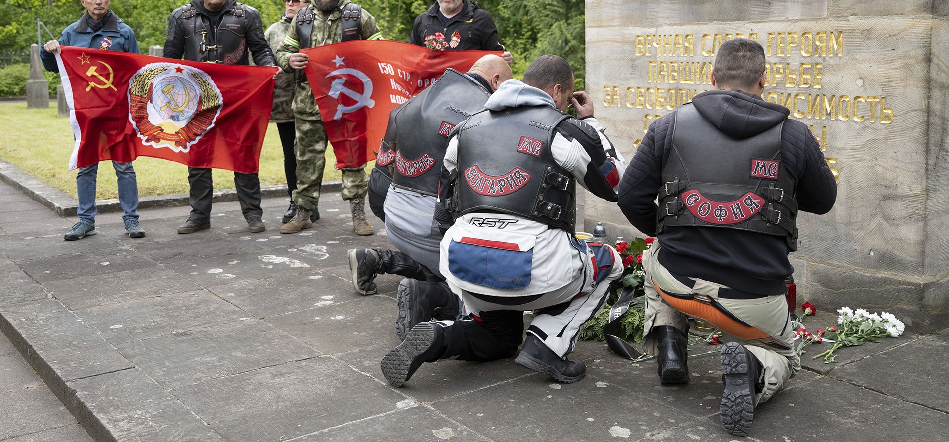 Participantes del club de motociclistas ruso Participantes del club de motociclistas ruso
