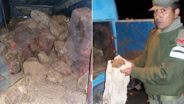 El material secuestrado esta madrugada en el norte del país.