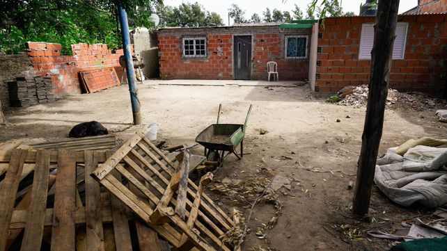 La vivienda de Magaldi al 8900 donde fue hallado el cadáver de una mujer en el interior de una bolsa de arpillera.