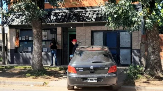 Pampa al 7300. Una de las viviendas allanadas en viernes en Rosario.