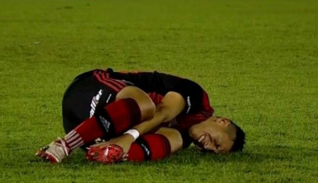 Duro golpe. Brian se lesionó y se perderá tres partidos.