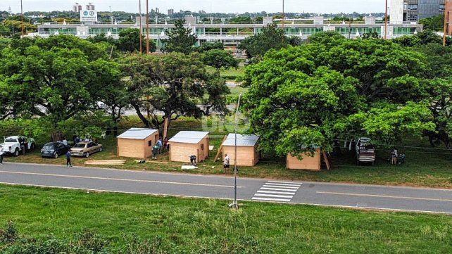 Módulos habitacionales para los vecinos relocalizados de La Vuelta del Paraguayo.