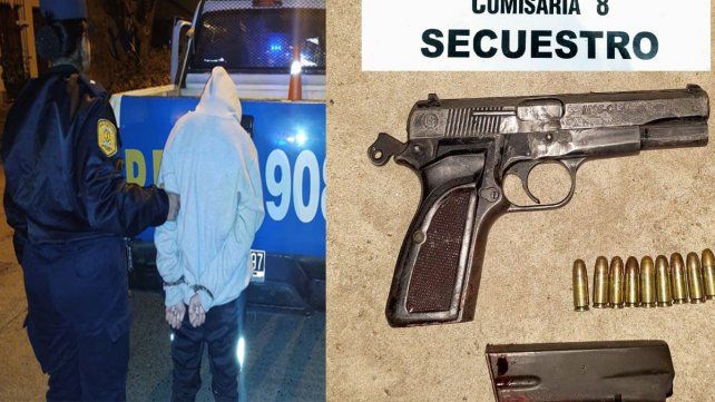 Una pareja de motochorros fue detenida en Paraná al intentar robarle a una mujer.