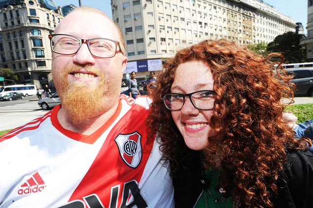 Pelirojos argentinos festejaron su día en el Obelisco