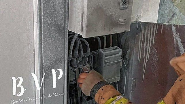 El incendio fue en el interior de la clínica parananeses.