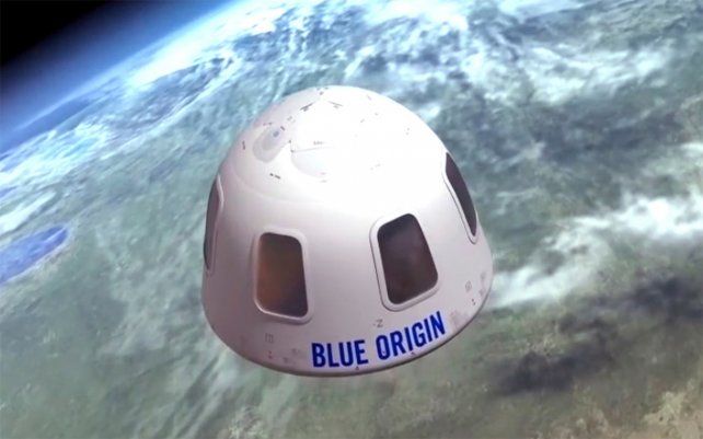Blue Origin muestra una ilustración de la cápsula que se utilizará para llevar a los turistas al espacio.